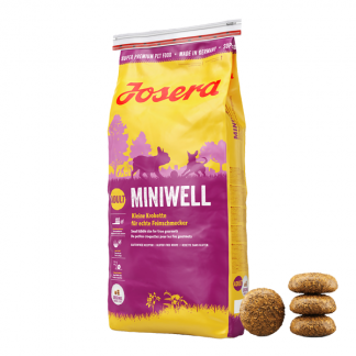 Josera Miniwell 15 KG. Glutenfrit fuldfoder til små hunde